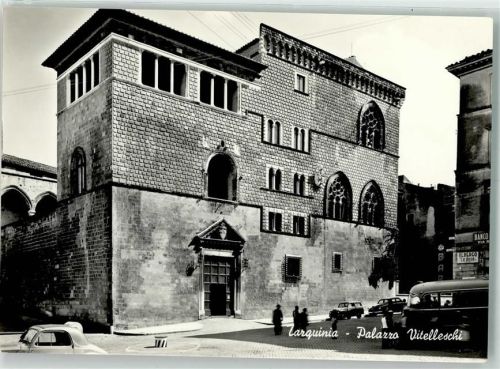 Tarquinia Palazzo Vitelleschi Omnibus Auto Oldtimer