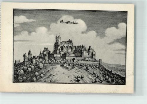 Greifenstein Burg Greifenstein sign. Merian Kupferstich