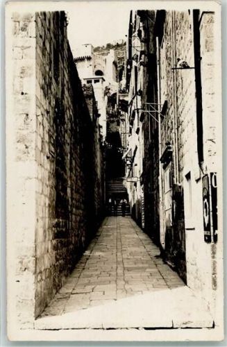 Dubrovnik 1930 Ulica sa Minscetom Straße