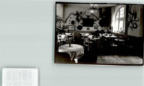 Laubach Gasthaus Grundmühle Gastraum Foto Original aus Archiv eines Ansichtskartenverlags Ort handschriftlich
