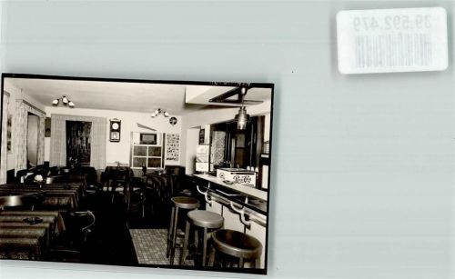 Burg Hotel zur Post Gaststube Foto Original aus Archiv eines Ansichtskartenverlags Ort handschriftlich