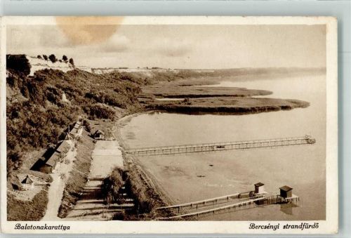 Balatonakarattya 1934 Schwimmbad Foto AK