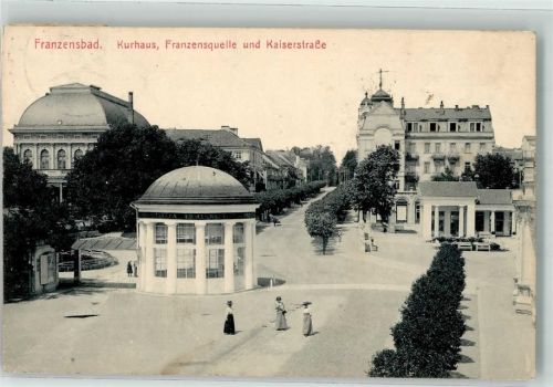 Frantiskovy Lazne 1914 Kurhaus Kaiserstrasse Franzensquelle