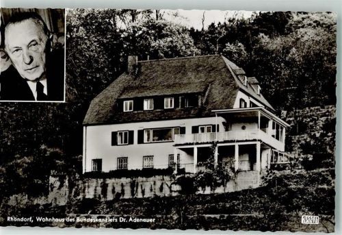 Rhöndorf Wohnhaus Dr. Adenauer Portrait Kessel-karte