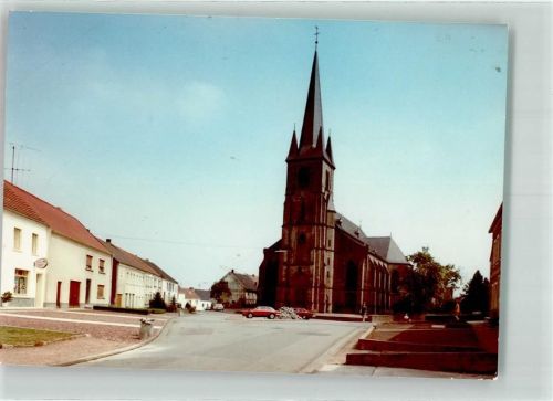 Nunkirchen Kirche Auto Ort handschriftlich Foto Original aus Archiv eines Ansichtskartenverlags