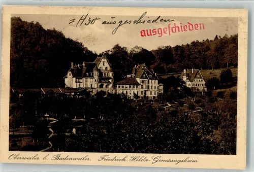 Badenweiler Oberweiler Friedrich Hilda Genesungsheim