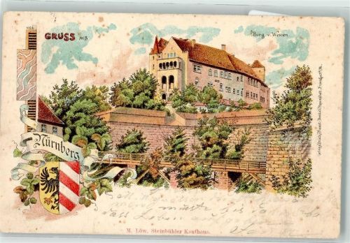 Nürnberg 1902 Burg Wappen