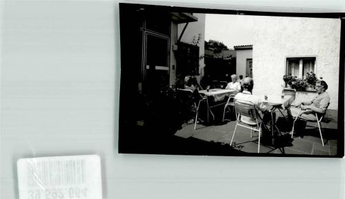 Laubach Pension Schubert Terrasse Foto Original aus Archiv eines Ansichtskartenverlags Ort handschriftlich