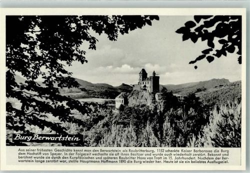 Vorderweidenthal Burg Berwartstein Gasthaus im Rittersaal