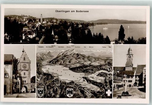 Überlingen Vogelschau Bodensee Hofstatt Franziskanertor