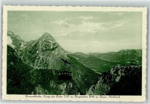 Garmisch 1928 Seilbahn Kreuzeckbahn