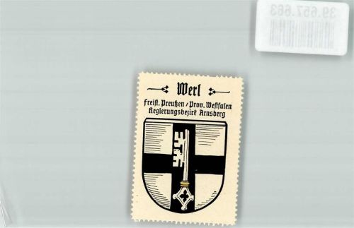 Werl Freist. Preußen Prov. Westfalen Regierungsbezirk Arnsberg