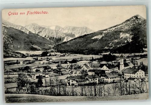 Fischbachau 1910 mit Kirche St. Martin Fotograf Sedlmair