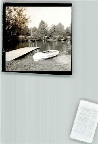 Augsburg Boot Ort handschriftlich Foto Original aus Archiv eines Ansichtskartenverlags