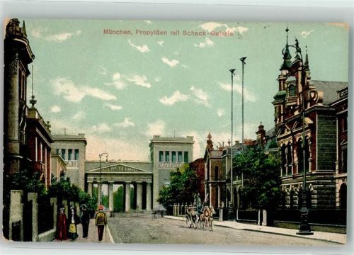 München Propyläen Schack-Gallerie Pferdekutsche