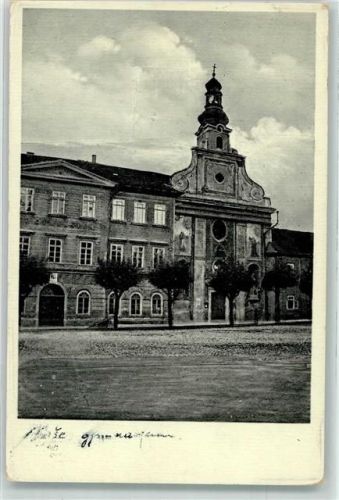 Tábor Gymnasium Kirche Foto-Ak