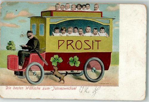 Auto Schornsteinfeger Neujahr