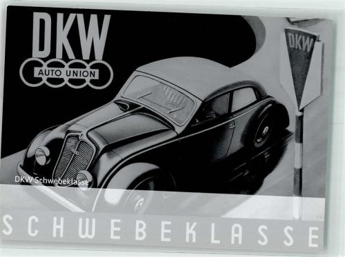 DKW Schwebeklasse Auto Union Informationskarte