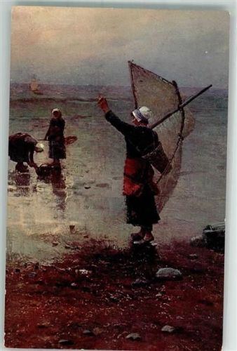 1913 Fischerfrauen Pecheuses sign. Wankie