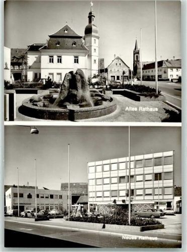 Heddesheim Altes- u. neues Rathaus Oldtimer