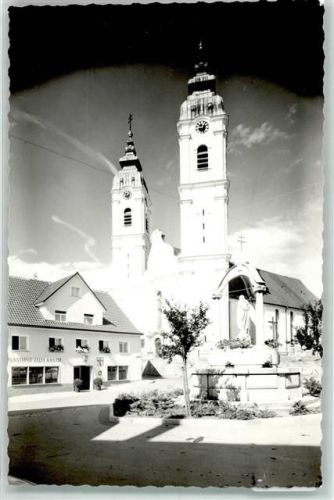 Bad Waldsee Kirche Ort handschriftlich Foto Original aus Archiv eines Ansichtskartenverlags