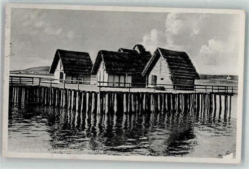 Unteruhldingen 1943 Pfahldorf Feldpost WK II