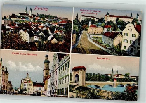 Freising Beim Rathaus Isarbrücke Münchner Straße Domberg