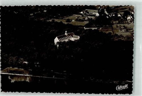 Dillingen Fliegeraufnahme Obladen Konvikt Ort handschriftlich Foto Original aus Archiv eines Ansichtskartenverlags