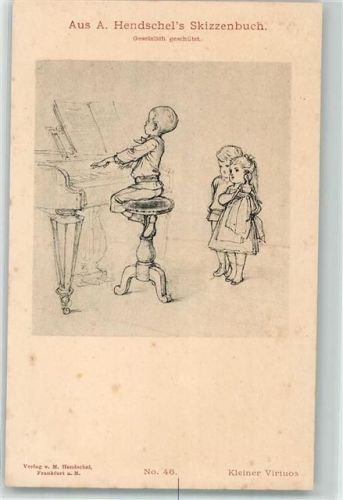 Kleiner Virtuos Nr. 46 Aus Hendschel`s Skizzenbuch