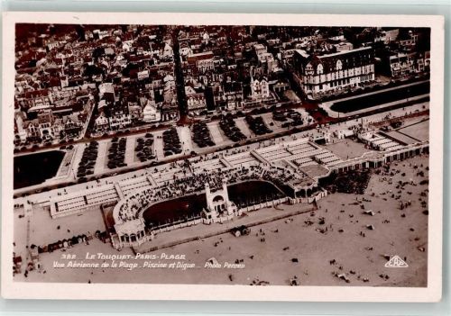 Le Touquet-Paris-Plage 1937 Fliegeraufnahme Schwimmbad Strand