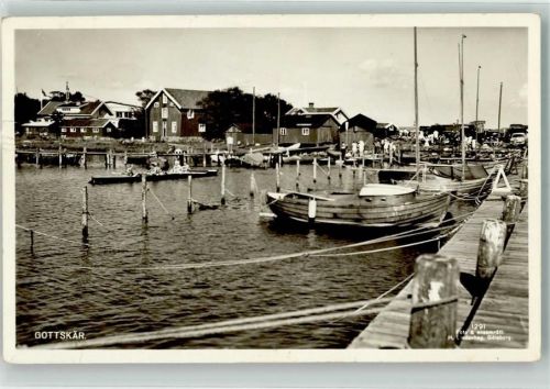 Halmstad 1958 Hafen Gottsbär Kungsbacka