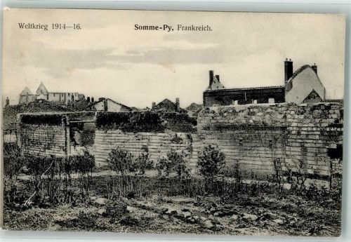 Sommepy-Tahure 1916 WK I Feldpost IX.Armeekorps Feldlazerett