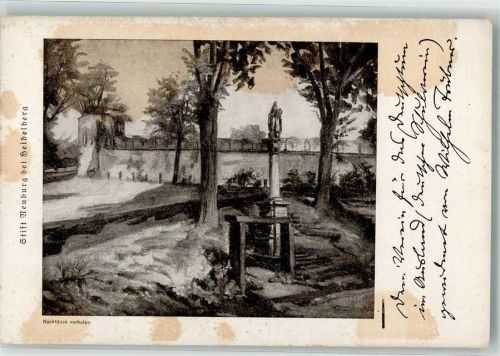 Heidelberg Stift Neuburg Wilhelm Trübner Karte 2
