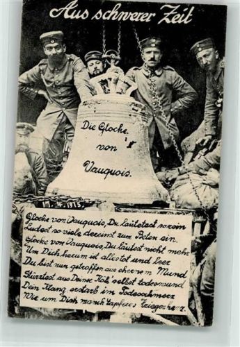 Vauquois 1915 Kirchenglocke Feldpost WK I 33. Inf.Div. Uniform