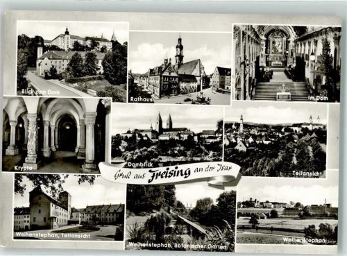 Freising Rathaus Krypta Domblick Weihenstephan