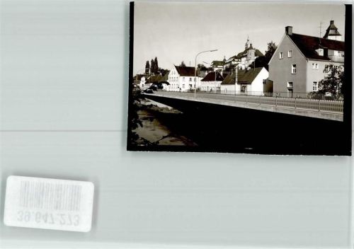 Günzburg Brücke Schloss Ort handschriftlich Foto Original aus Archiv eines Ansichtskartenverlags