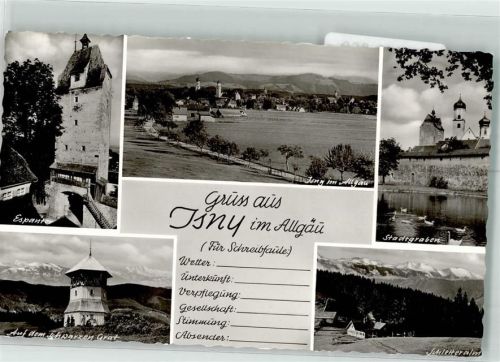 Isny Espantir Aussichtsturm Schwarzer Grat Stadtgraben Schletteralm