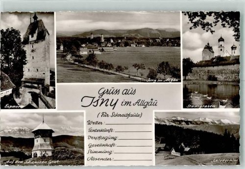 Isny Espant Aussichtsturm Schwarzer Grat Schletteralm