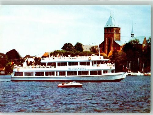 Ratzeburg MS Mecklenburg Schiffpost Motorboot Segelboote