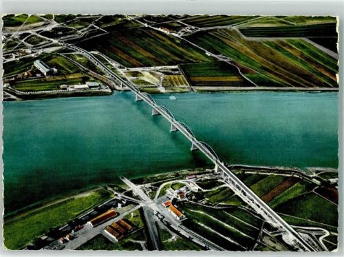 Lisboa Fliegeraufnahme Marhal Carmona´s bridge Vila Franca de Xira Foto AK