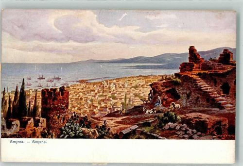 Izmir Smyrna Smyrna Schafe Serie 750 Levante Nr. 80 Perlberg, F. Künstlerkarte