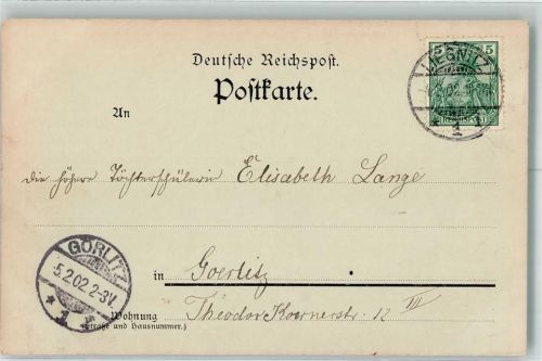 Liegnitz Legnica 1902 - handgemacht Bildseite