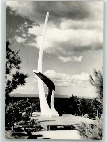 Makarska 1967 Denkmal Ort lt. Stempel