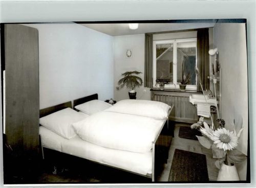 Rehlings Hotel Bayerischer Hof Zimmer Bett Blumen Waschbecken Ort handschriftlich Foto Original aus Archiv eines Ansichtskartenverlags