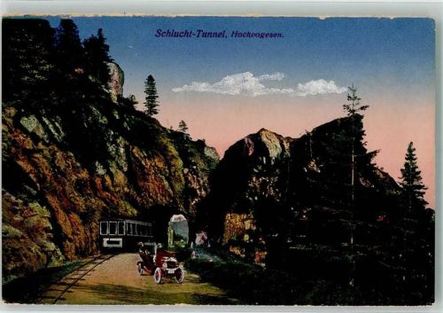 Soultzeren Auto Oldtimer Eisenbahn Schluchttunnel