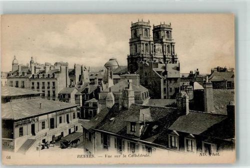Rennes 1917 Kirche Feldpost WK I