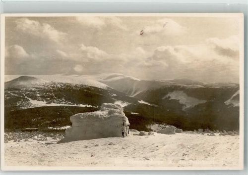 Spindlerbaude Winter Hüttenstempel