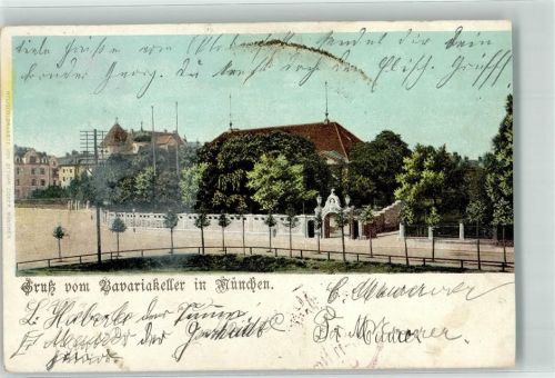 München 1903 Eingang zum Bavariakeller Verlag Zieher, Ottmar