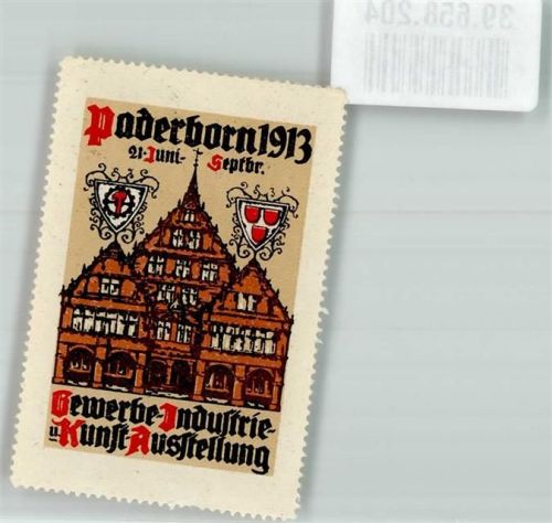 Paderborn 1913 Gewerbe Industrie u. Kunst Ausstellung