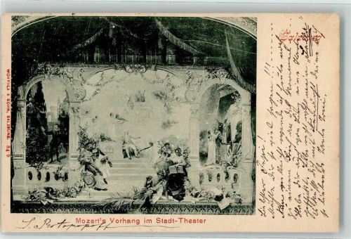 Salzburg Mozart´s Vorhang im Stadt-Theater